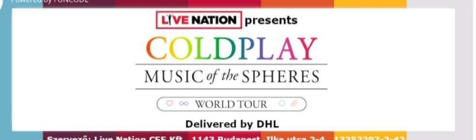 Predám 2 listky na koncert Coldplay