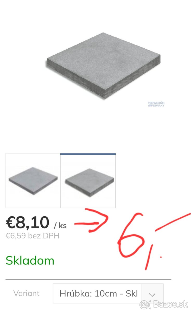 Dlažba 50x50x10