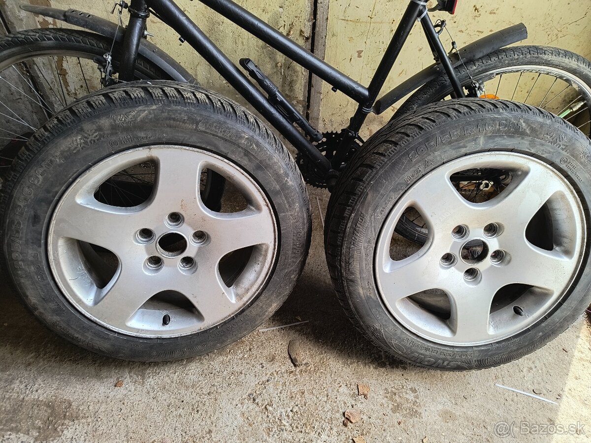 Predám elektrony 5x112 R16 zimne pneu