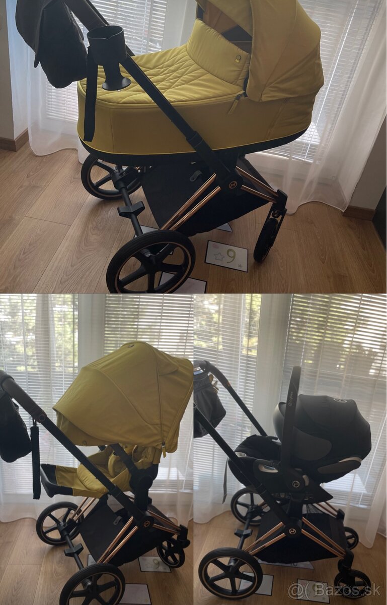 Cybex Priam Mustard Yellow trojkombinacia