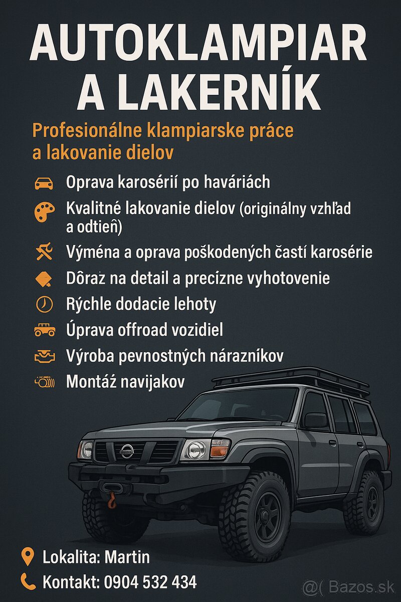 Autoklampiar a lakýrnik
