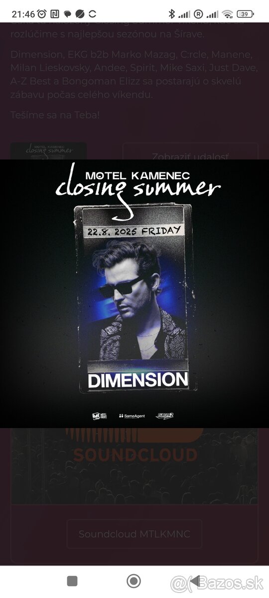 Closing summer Dimension
