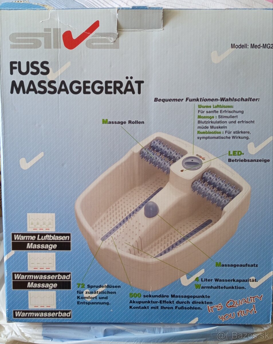 Masážna vanička na nohy, vhodná ako darček