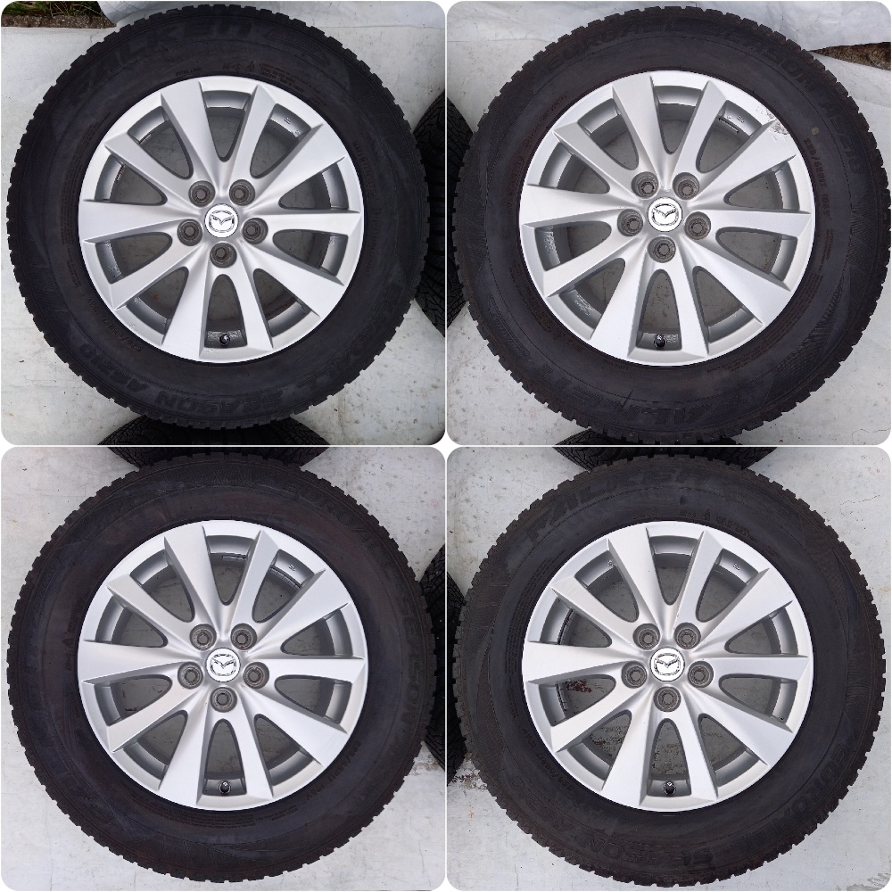 5x114.3 Originál Mazda Top Stav Pneu 225 65 R17 ZIMNÉ