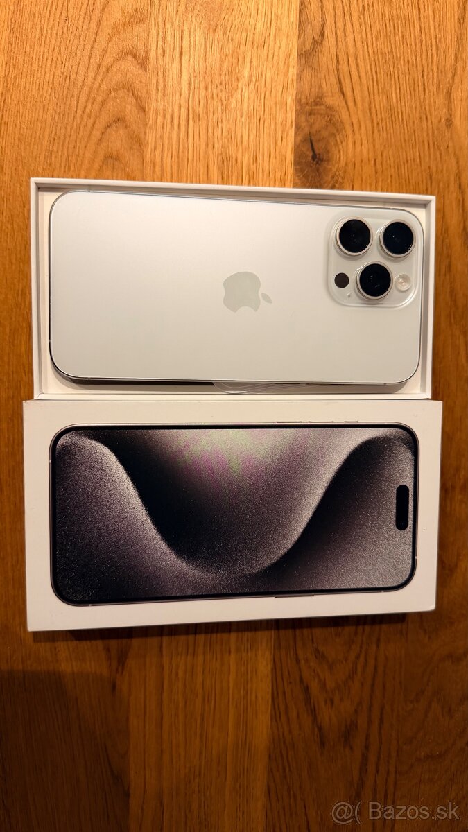 Iphone 15 pro max 256gb, biely titán