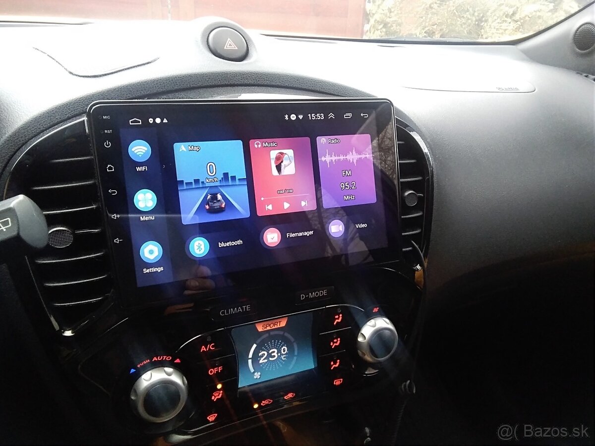 Predám Android rádio Nissan Juke 9"palcov