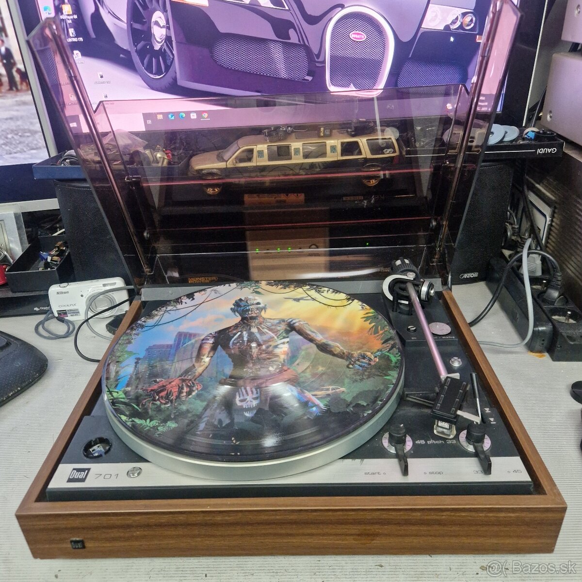 DUAL CS-701...Direct Drive , Stroboscope , prenoska Shure M7