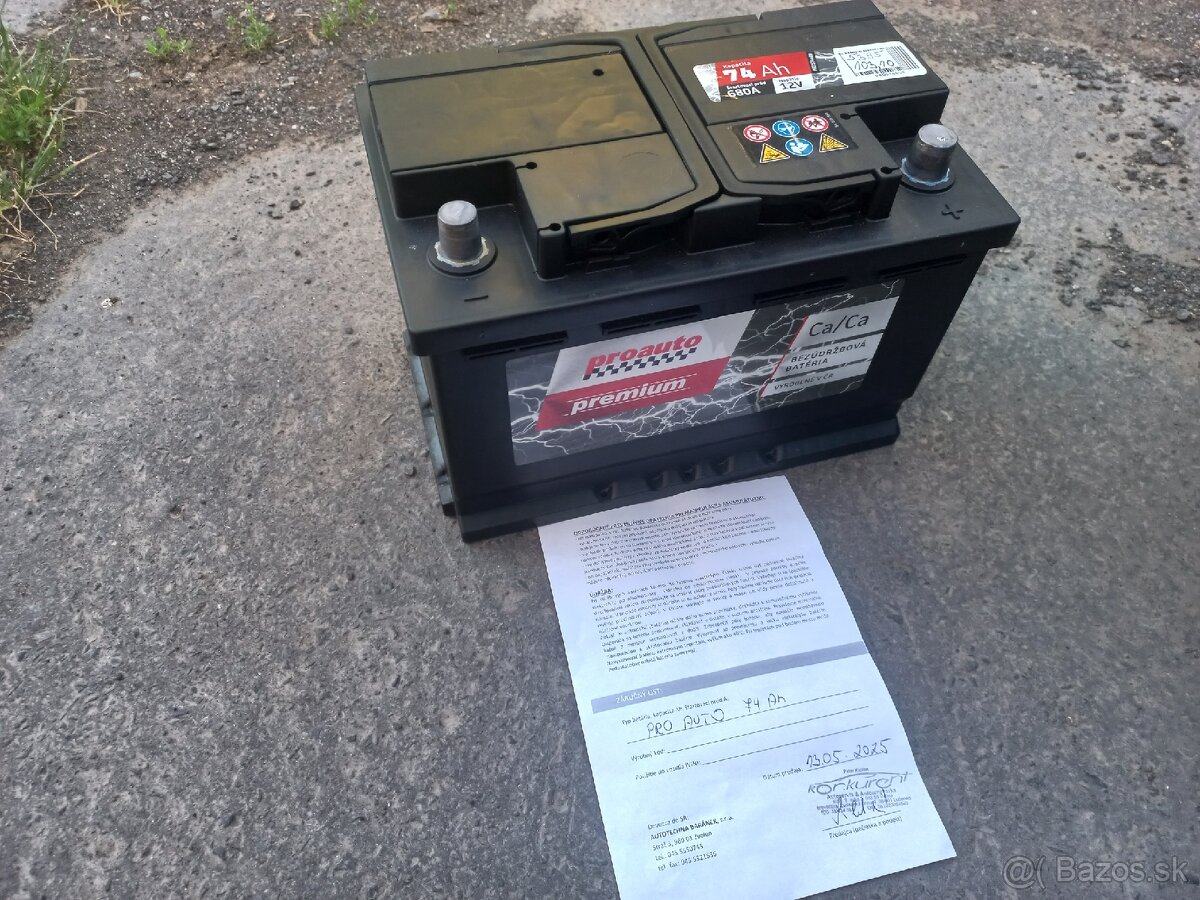 Autobatéria 12V 74Ah