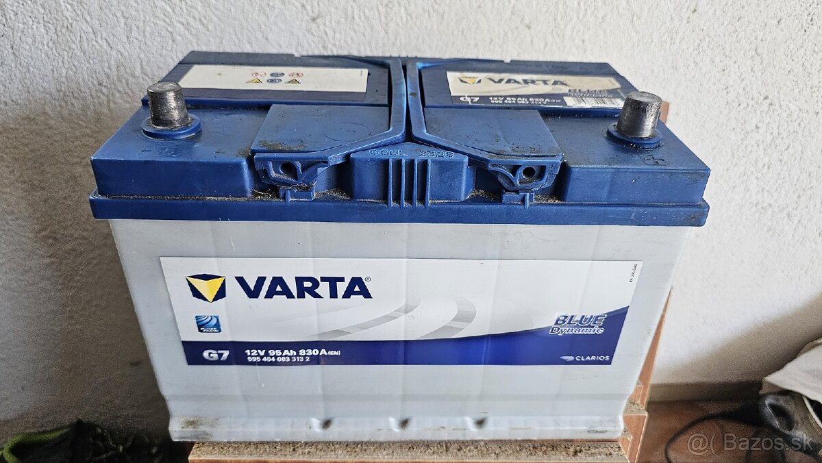 Autobatéria Varta G7 12V, 95Ah, 830A(EN)