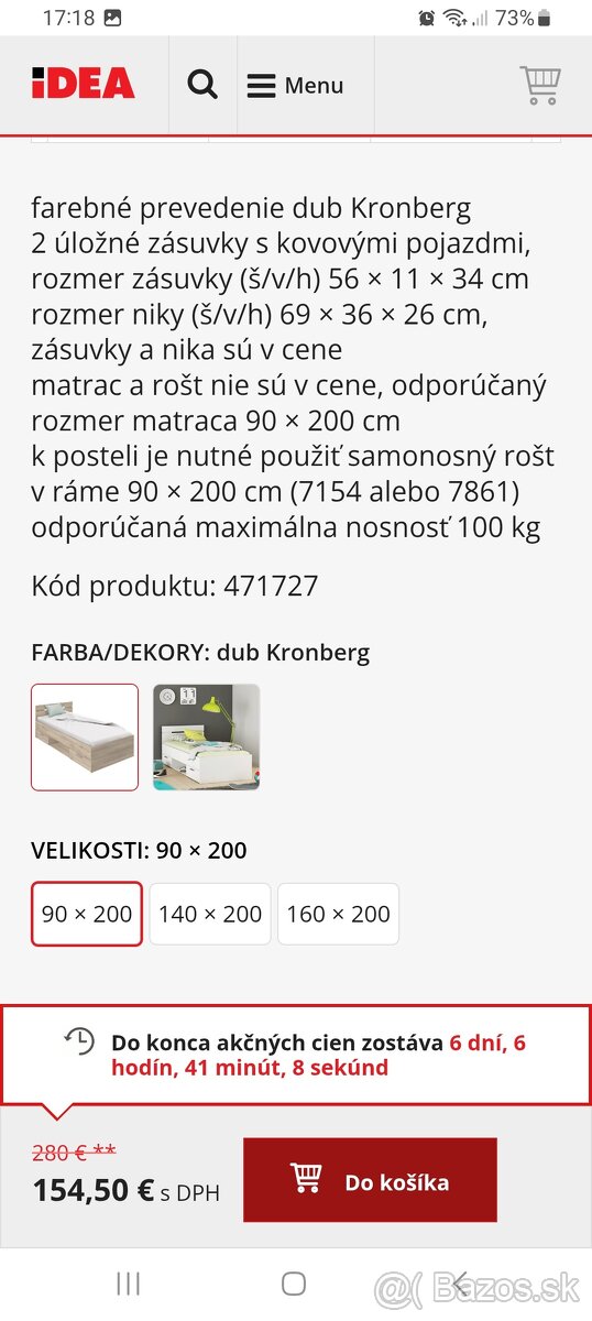 Predám postel