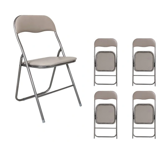 Funkčná a pohodlná skladacia stolička 4ks