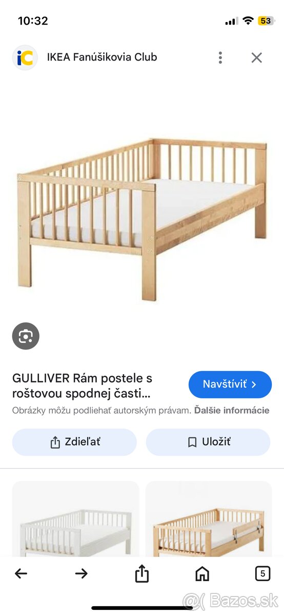 Detská postel Ikea Gulliver