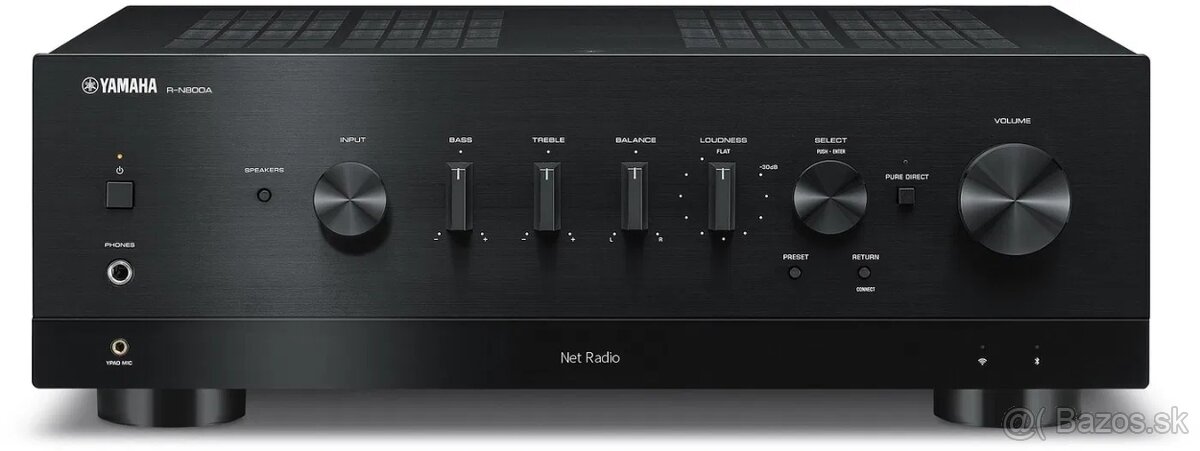 Sieťový stereo 2.1 receiver Yamaha R-N800A Black