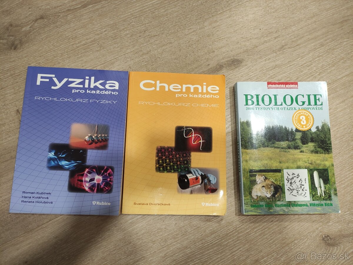 Podklady na prijímacie skúšky BIO + CHE + FYZ