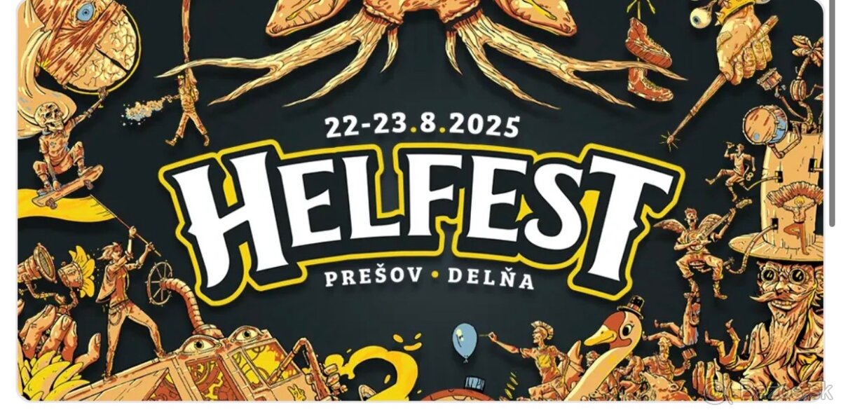 Predám 2ks lístkov na Helfest Delňa