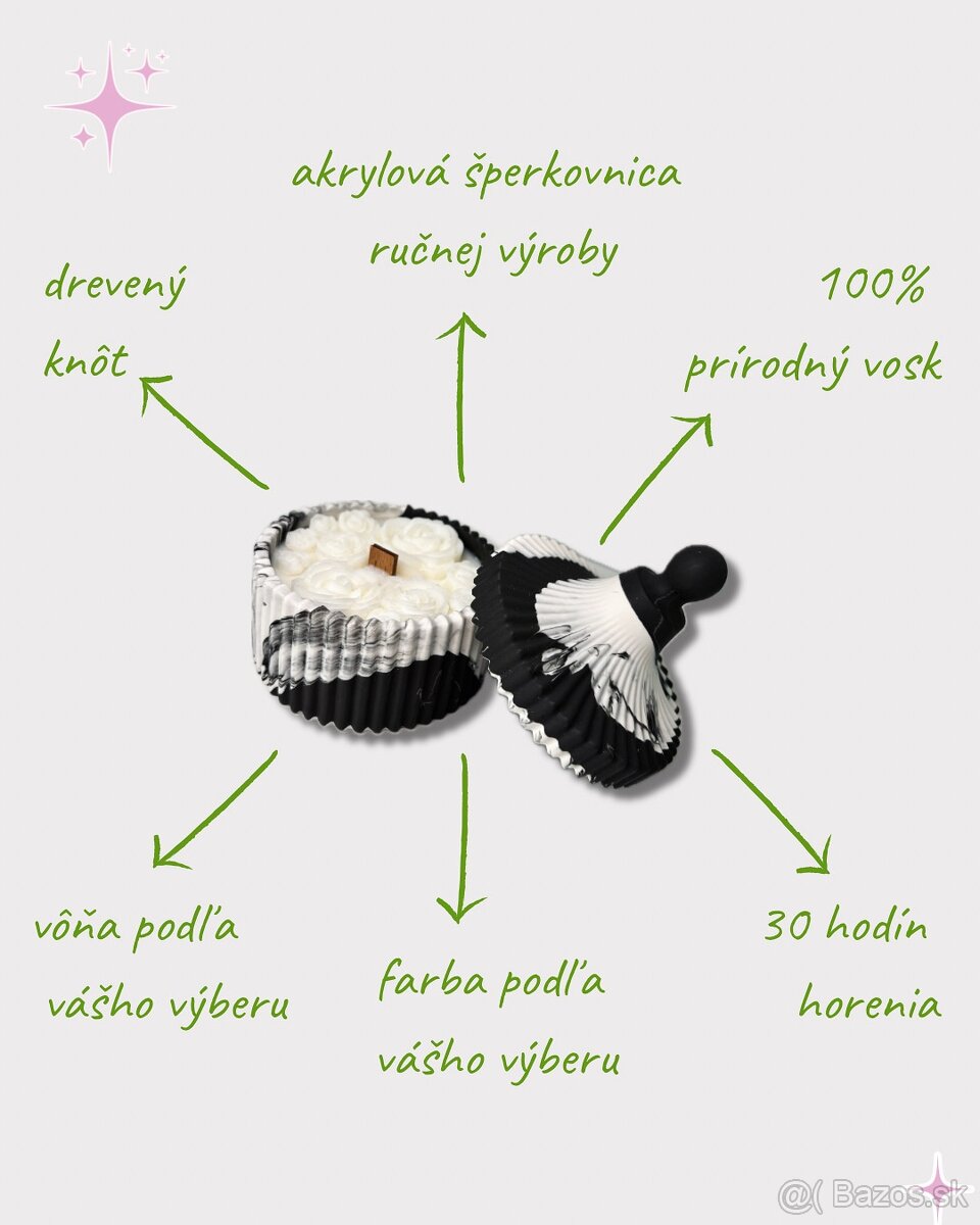 Sviečka-šperkovnica