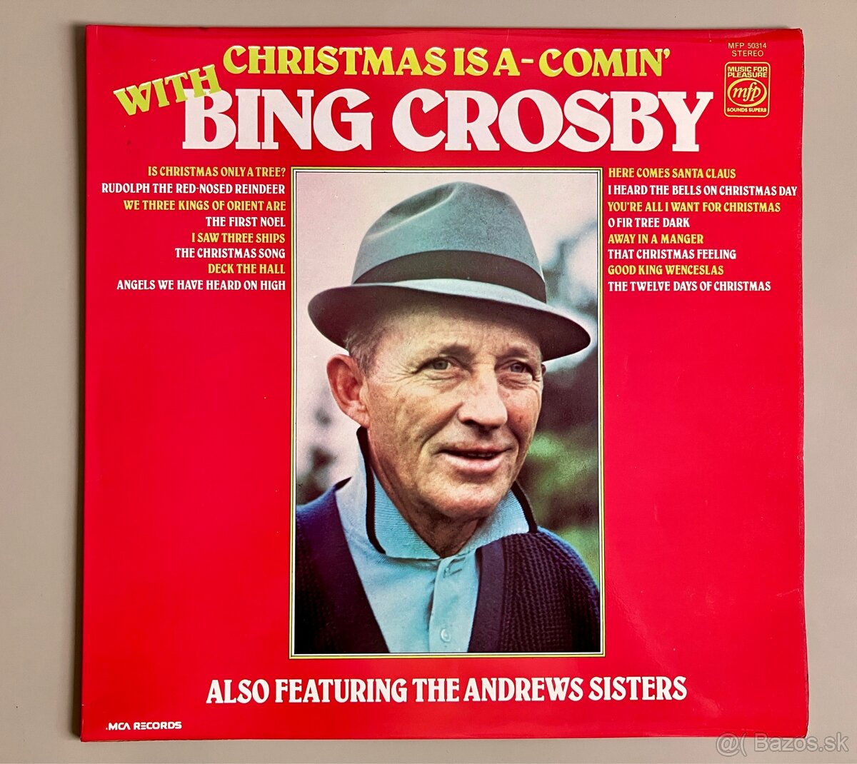 LP Bing Crosby - Christmas Is A-Coming