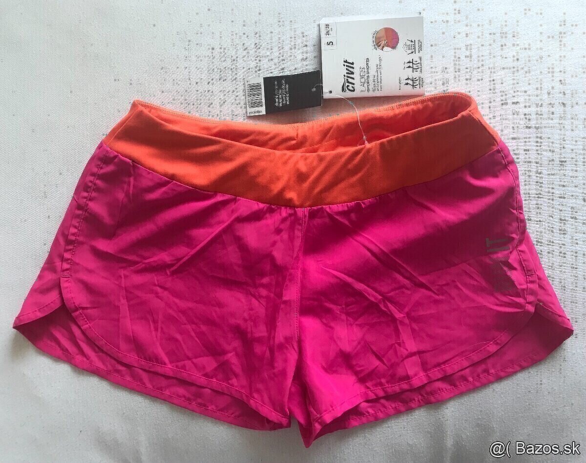 Damske ruzove sortky na sport / cvicenie, velkost S (36/38)