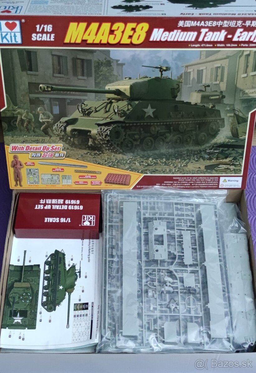 Model tanku 1/16 M4A3E8 Sherman