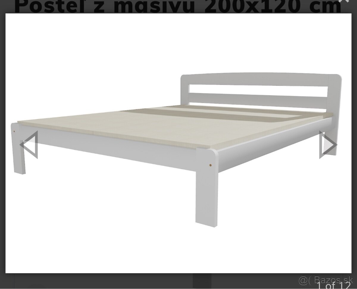 postel 120x200 +rost + matrac