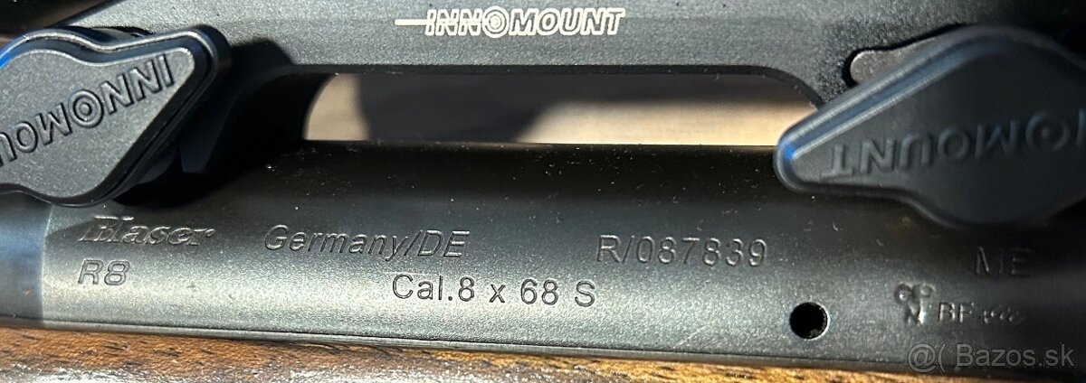 VÝMENA: Blaser R8 hlaveň 8x68s + klieština + vložka