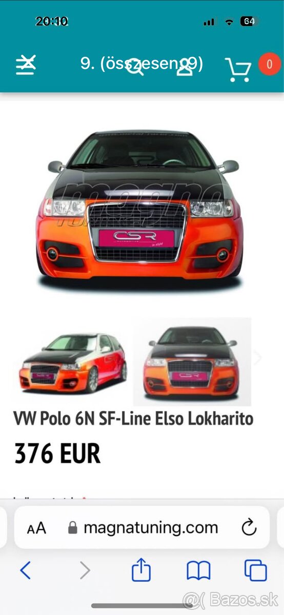 Wv Polo 6n komplet tuning body kitt