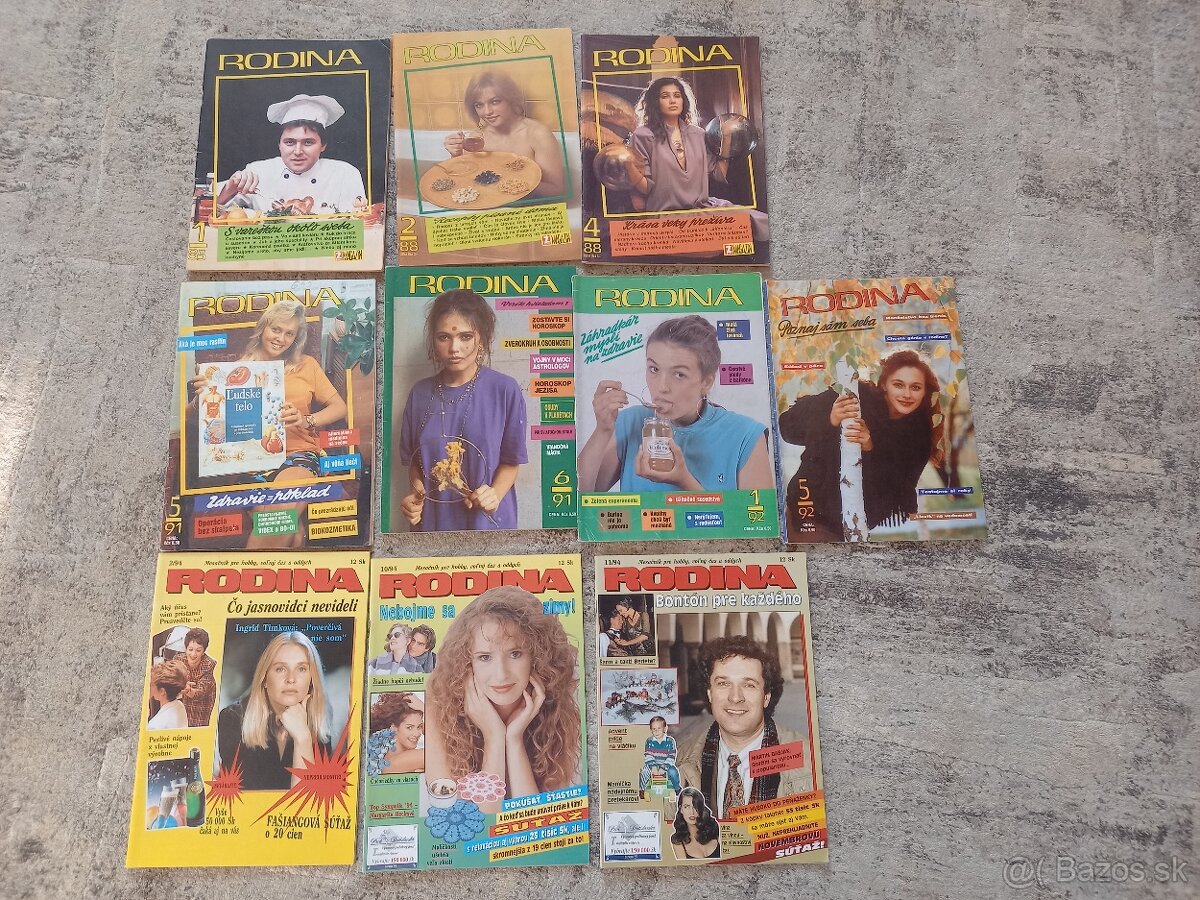 ˇasopisy Rodina, Záhradkár, Magazín záhradkára, Urob si sám