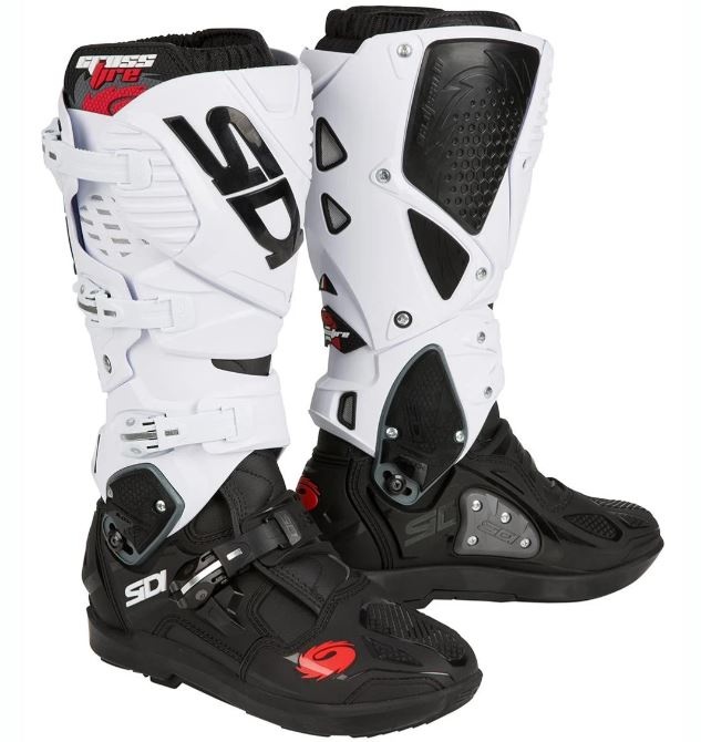 MX Cizmy Sidi Crossfire 3 SRS biela-cierna