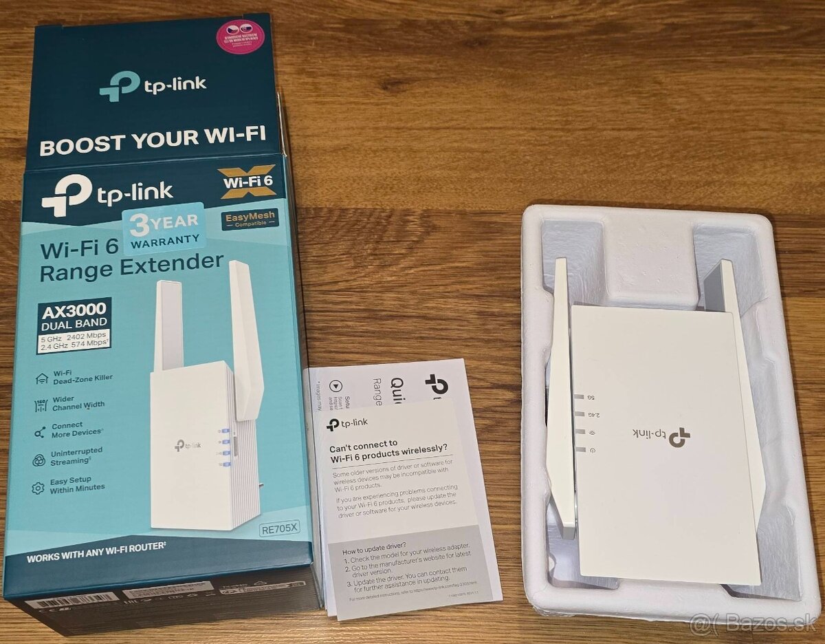 nový TP-Link RE705X AX3000 WiFi6 Range Extender