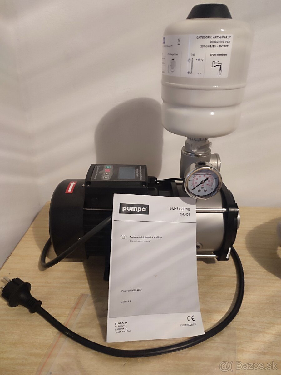 Vodáreň s frekvenčným meničom PUMPA e-line E-DRIVE