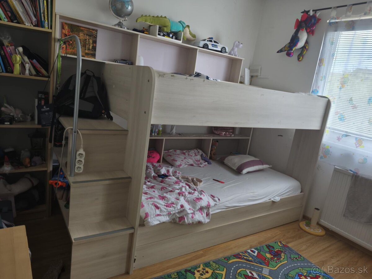 Poschodová posteľ pre deti .