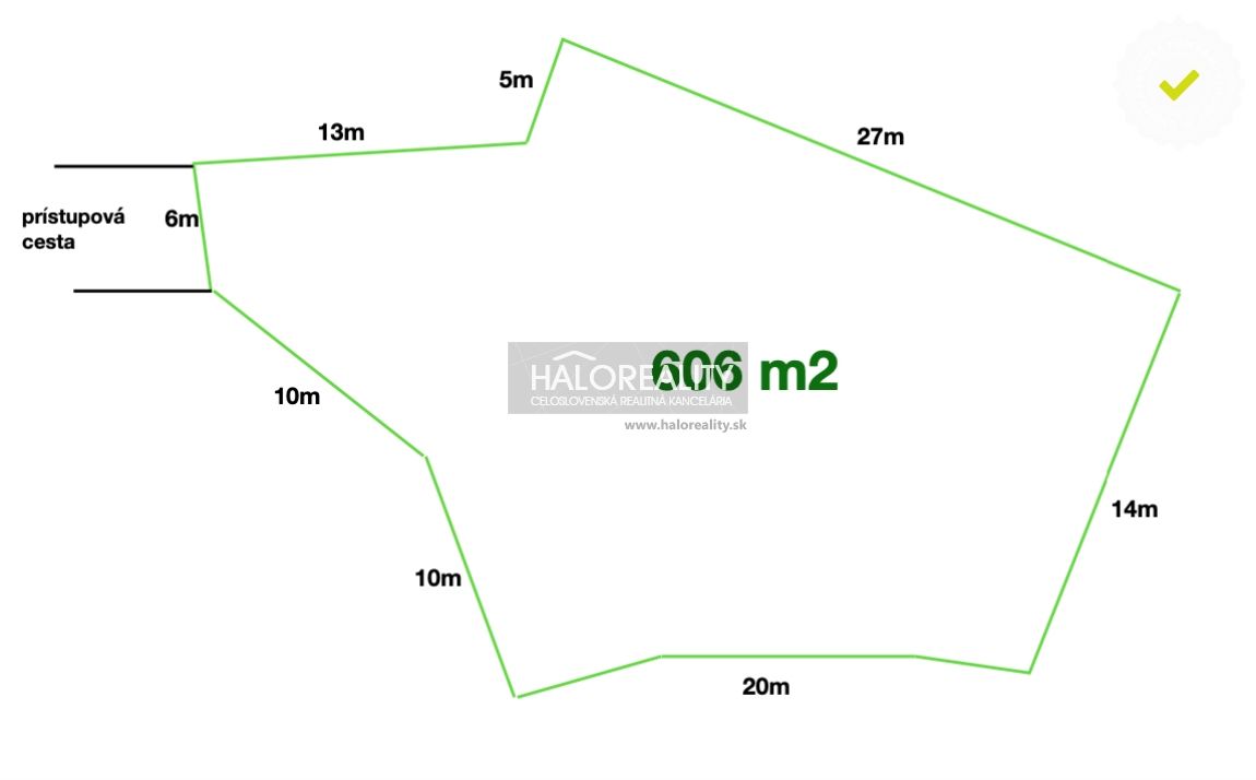 HALO reality - Predaj, pozemok pre rodinný dom   606 m2 Bard