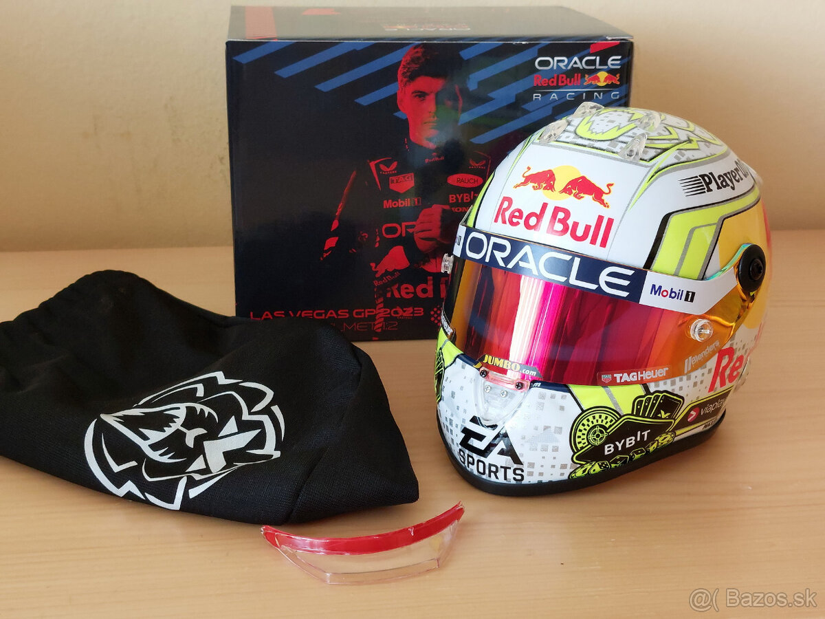 Max Verstappen 2023 Red Bull VC Las Vegas F1 prilba 1:2