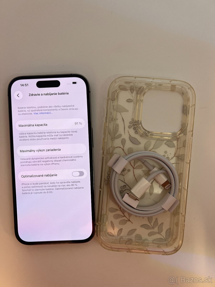 IPHONE 14 PRO DEEP PURPLE 128GB ZÁRUKA - VEĽMI DOBRÝ STAV