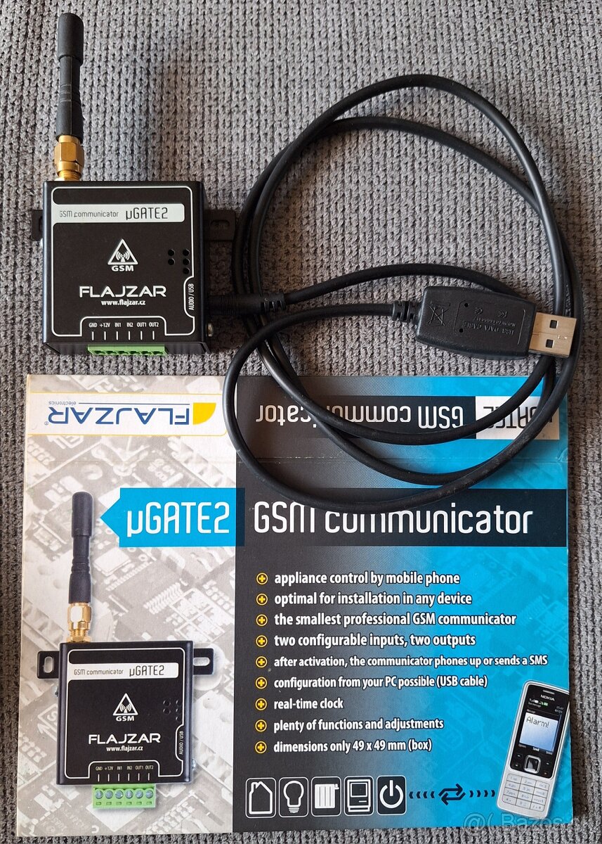 GSM Komunikátor FLAJZAR μGATE 2 (microGATE2)