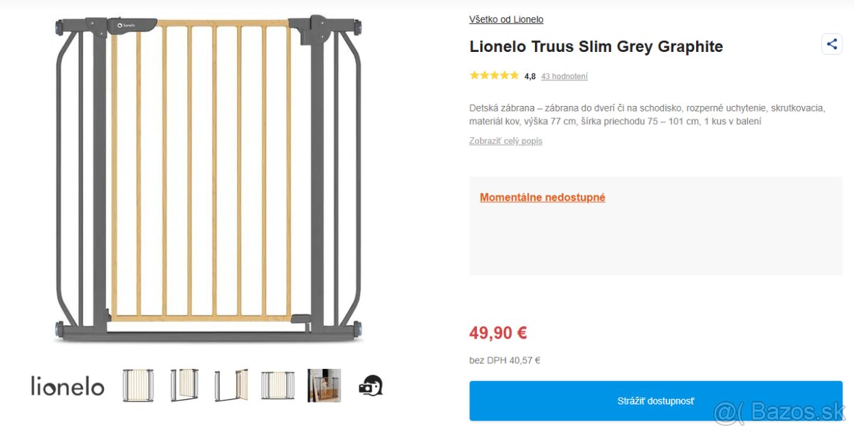 Detská zábrana Lionelo