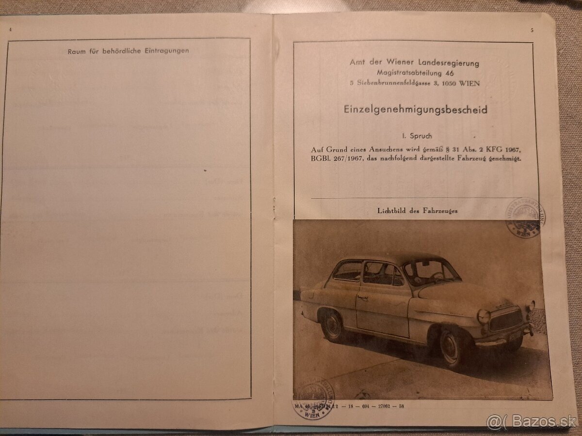 Papiere na Škoda Octavia