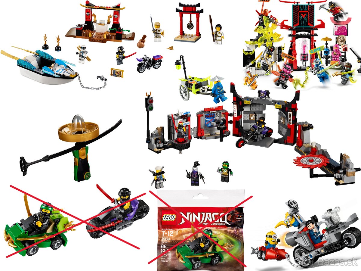 LEGO sety - Motorkári Ninjago Synovia Garmadona SOG a Mimoni