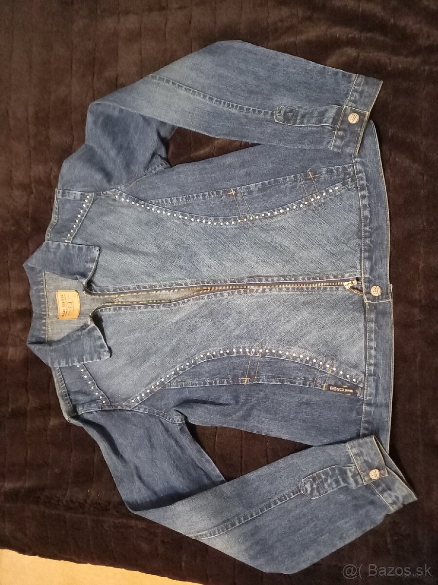 Damska dzinsova, riflova bunda M ,XL