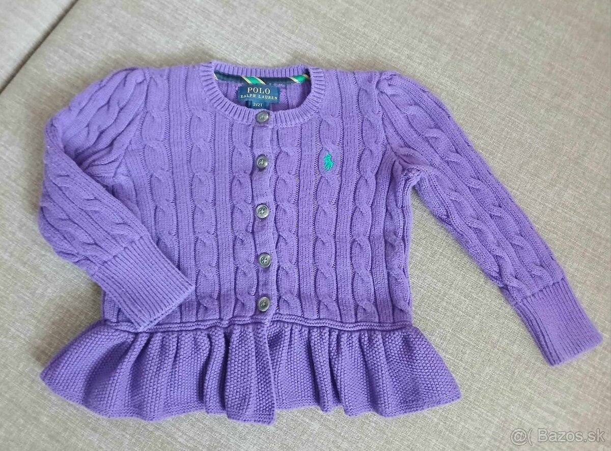 Svetrík na gombíky zn.Polo by Ralph Lauren, veľ. 92/98