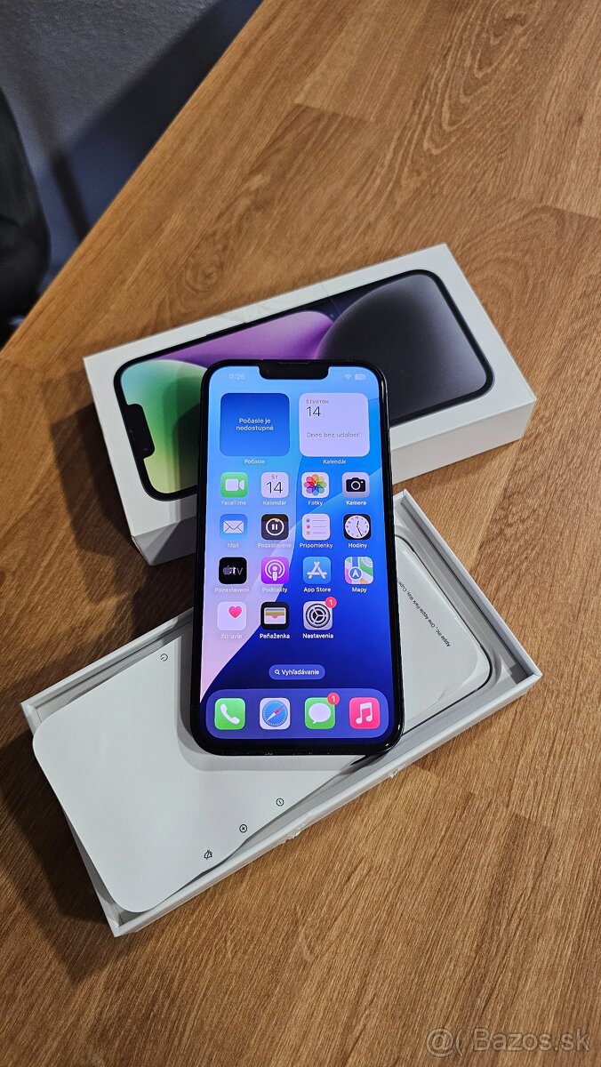 Apple Iphone 14, 128gb, čierny