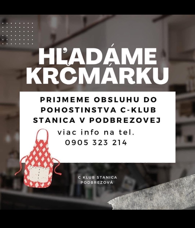 Hladám krčmárku.