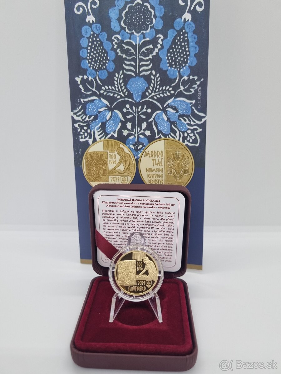 100€ Modrotlač 2024 Slovensko