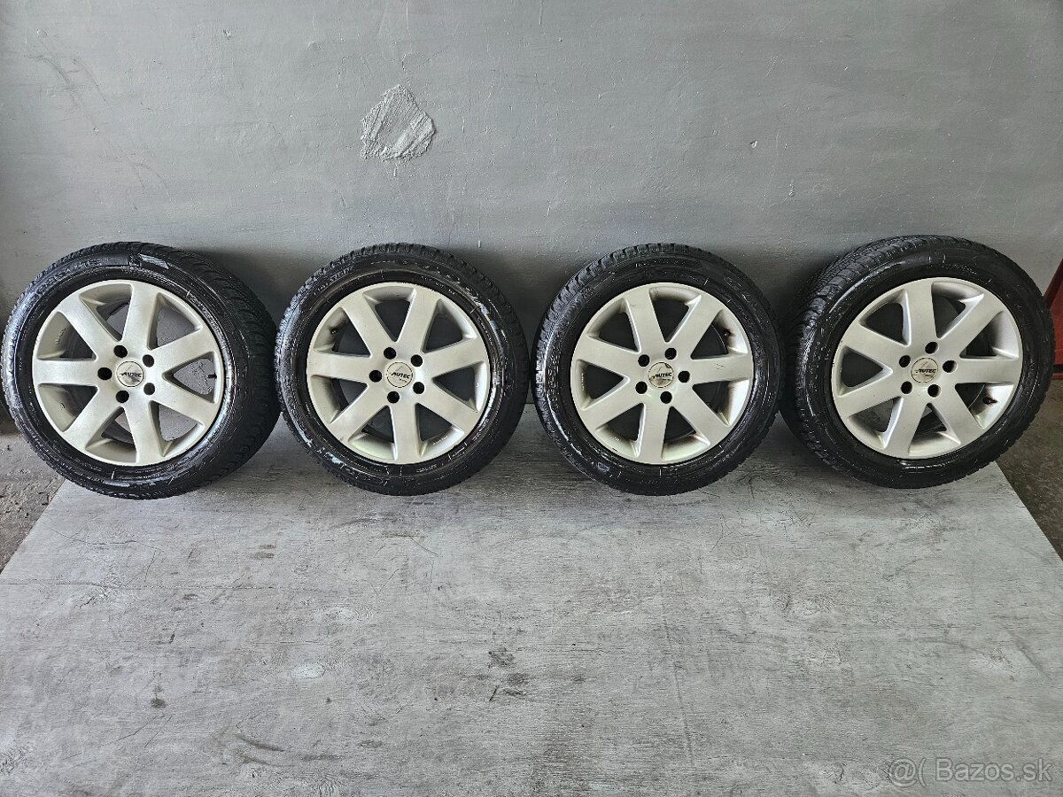 Predám alu disky 5x112 r16 + zimné pneu 205/55/r16