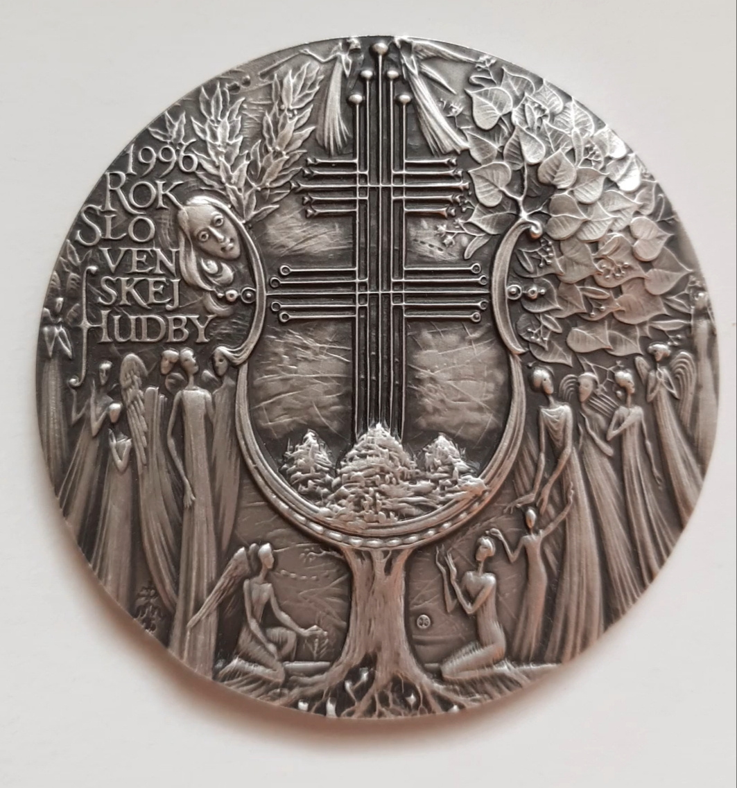 Postriebrená medaila Rok slovenskej hudby (autorská)