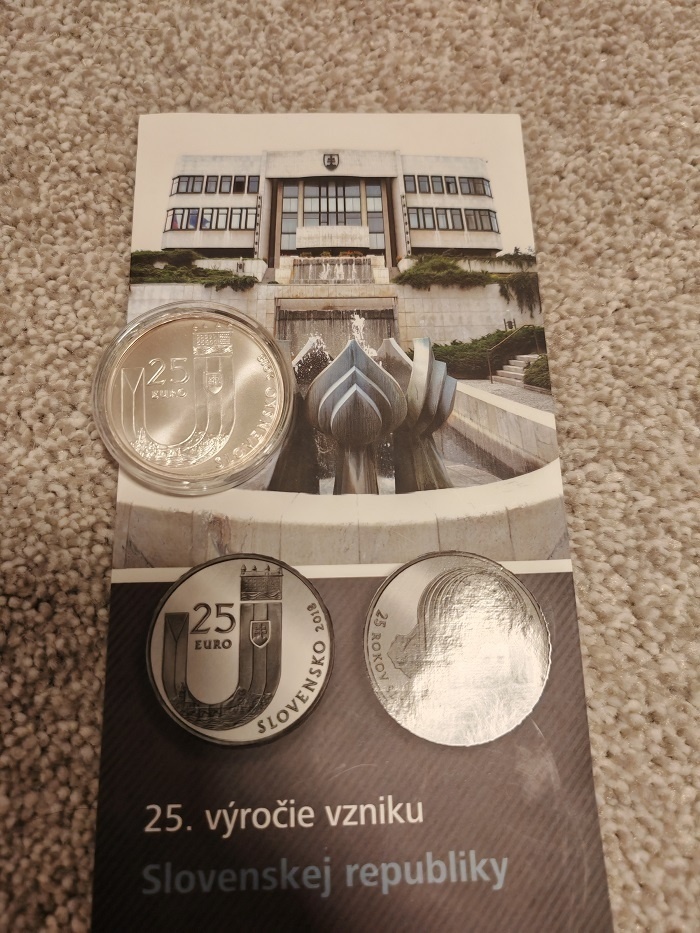 25 EURO/2018 - Slovenská republika – 25. výročie vzniku