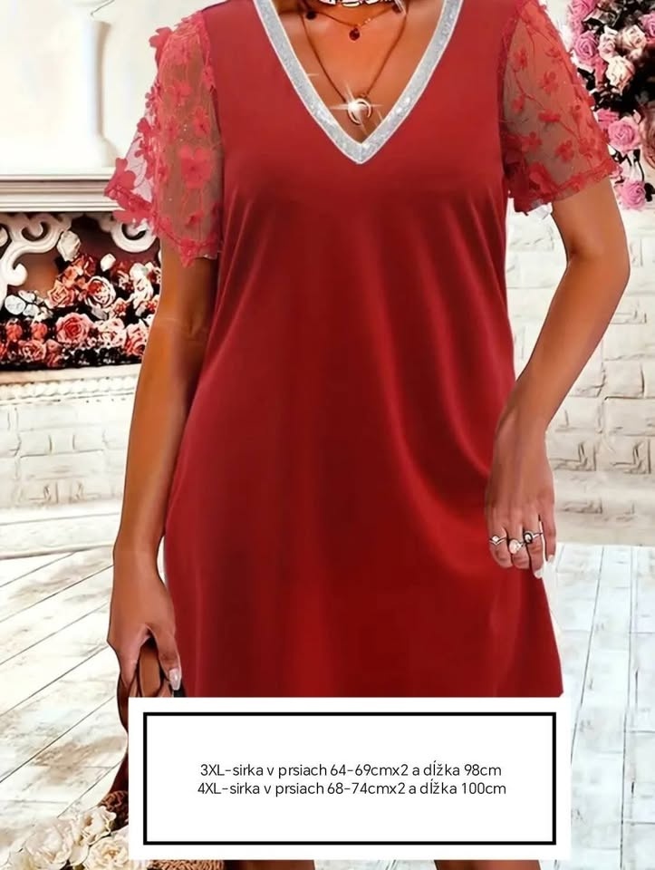 Krásne spoločenské šaty 3XL a 4XL