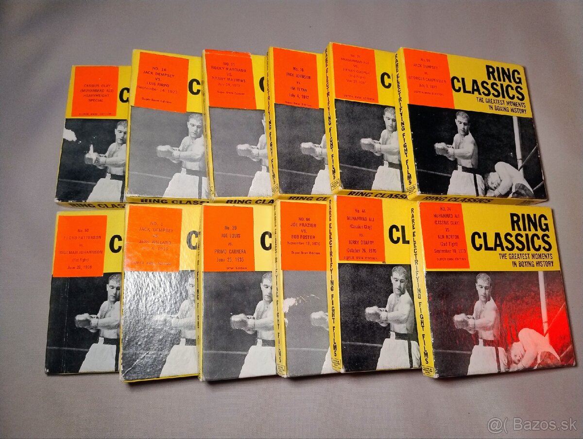 8mm filmy Box - Ring Classics - Muhammad Ali, Joe Frazier