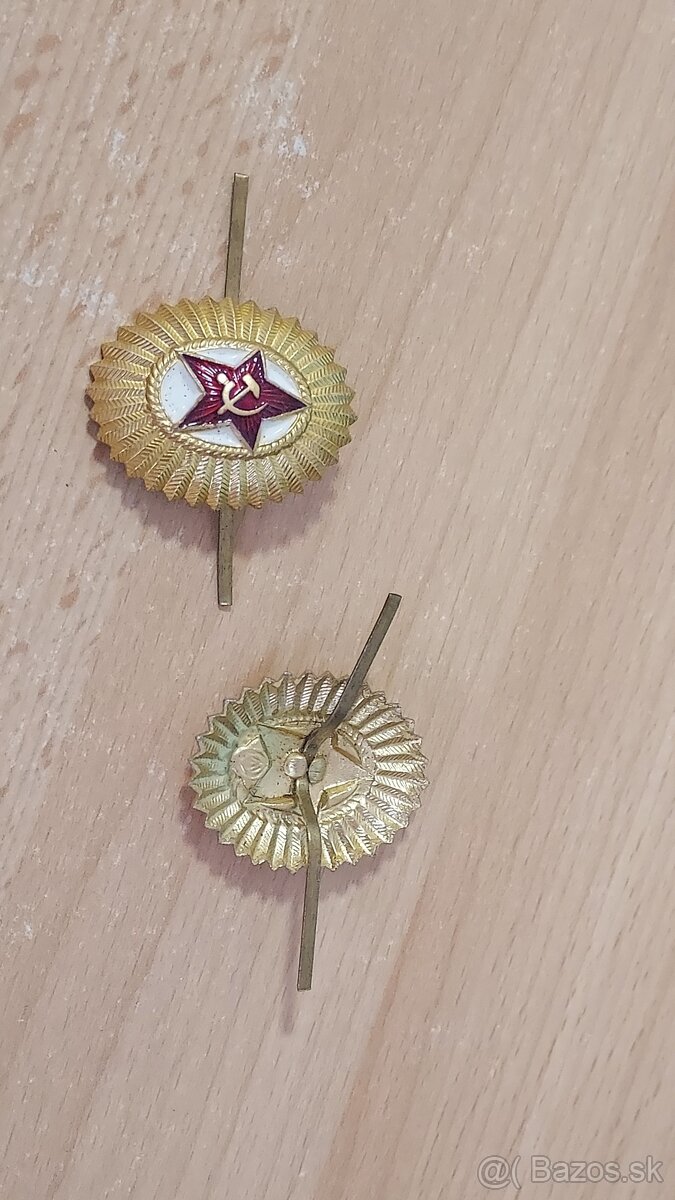 Odznak. Kokarda. Armáda. Dôstojník. ZSSR. Rusko. originál. n