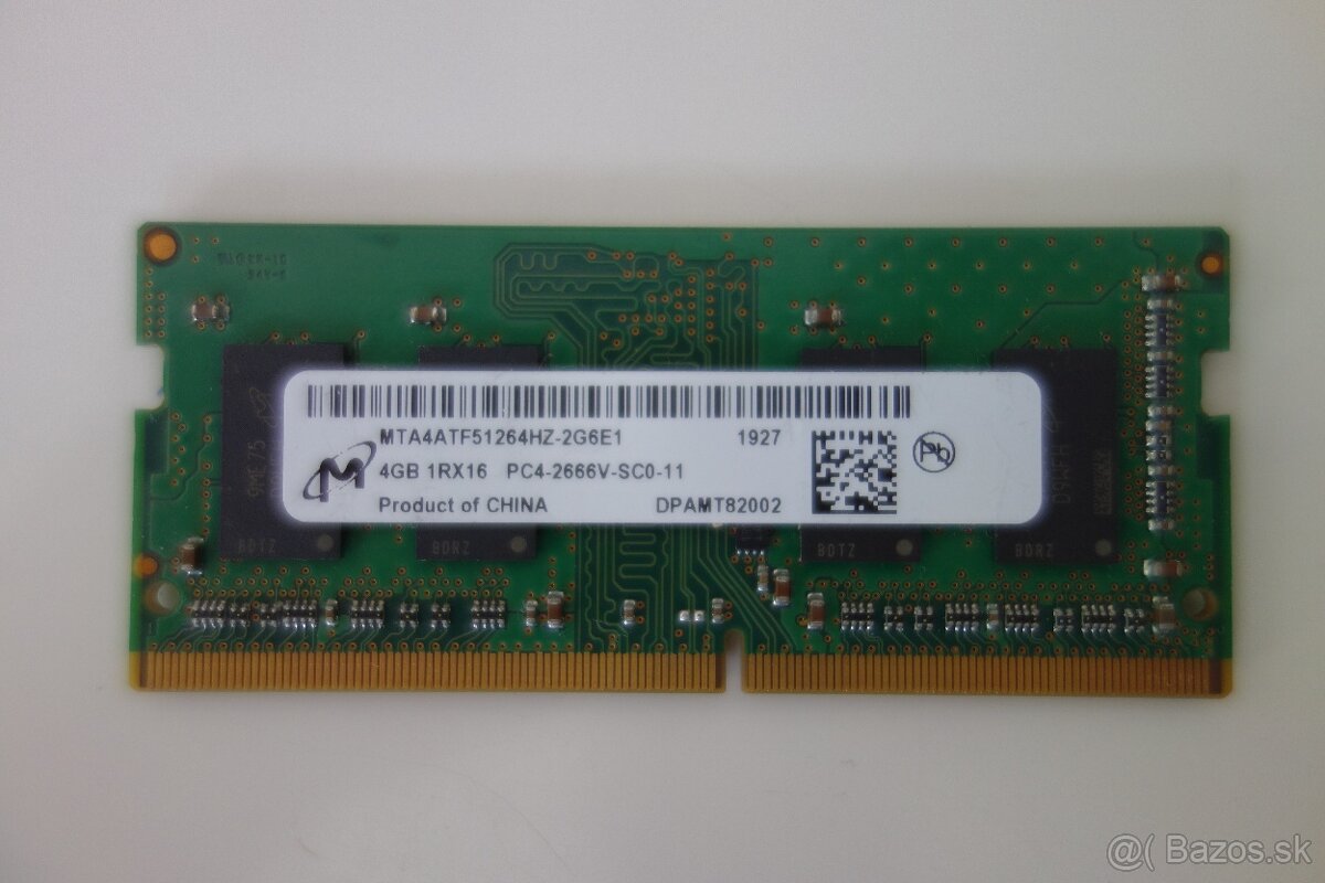 4GB DDR4 2666MHz RAM do notebooku